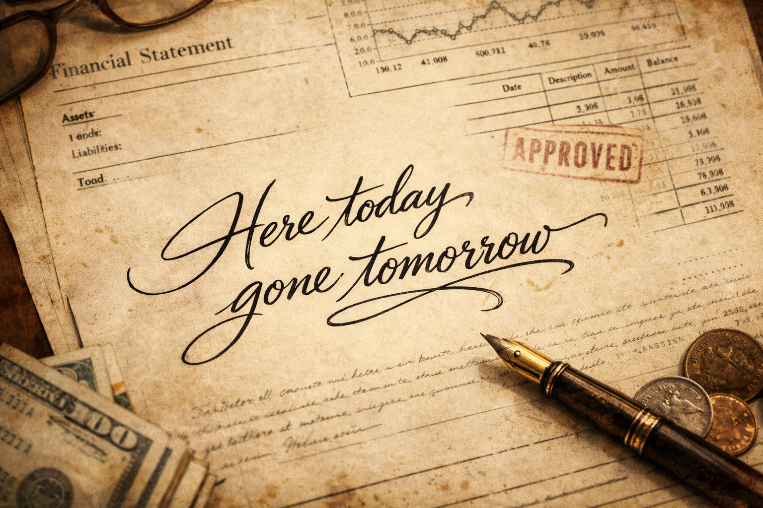 Here Today… Gone Tomorrow.